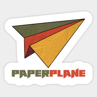 Fly Paper Plane Toy Sticker